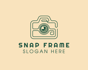 Minimalist Camera Photo logo design