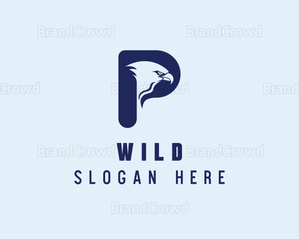 Eagle Wildlife Letter P Logo