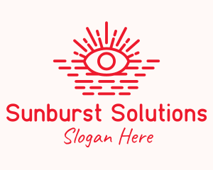 Sunburst - Tarot Eye Sunburst logo design