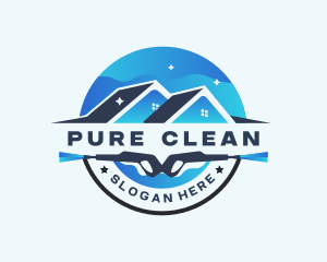 Home Cleaning Pressure Wash logo design