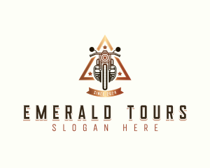 Motorbike Riding Tour logo design