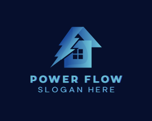 Home Electricity Power logo design