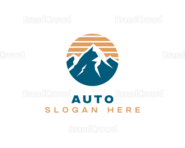 Mountain Climbing Hiking Logo