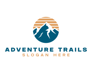 Mountain Climbing Hiking logo design