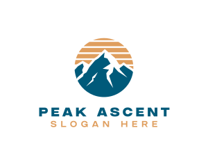 Climb - Mountain Climbing Hiking logo design