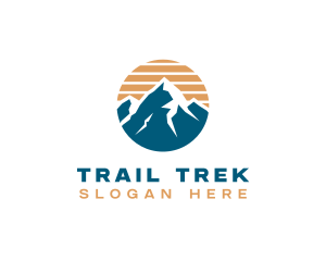 Hike - Mountain Climbing Hiking logo design