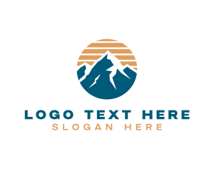 Mountain Climbing Hiking Logo