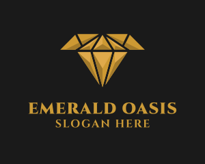 Emerald - Gold Diamond Letter T logo design