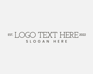 Elegance - Minimalist Company Firm Wordmark logo design