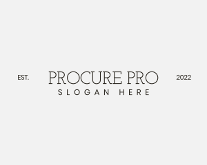 Procurement - Minimalist Company Firm Wordmark logo design