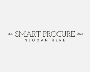 Procurement - Minimalist Company Firm Wordmark logo design