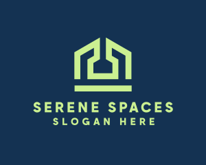 Geometric House Shelter logo design