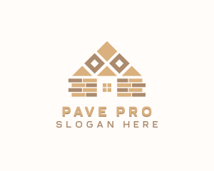 Tile Flooring Pavement logo design