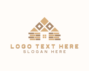 Tile Flooring Pavement Logo