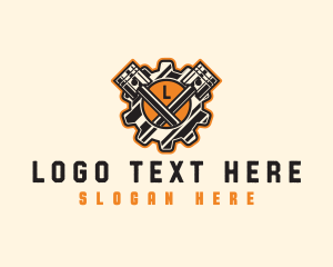 Garage - Industrial Piston Gear logo design