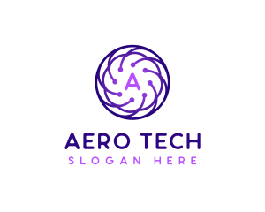 Tech Company Cyberspace logo design