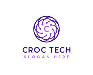 Tech Company Cyberspace logo design