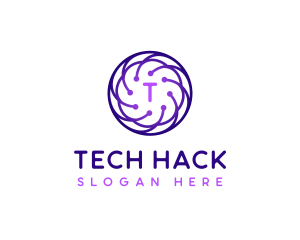 Tech Company Cyberspace logo design