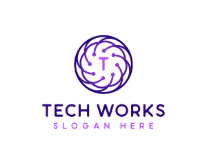 Tech Company Cyberspace logo design