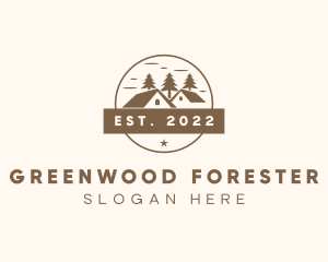 Rural Forest Housing Residence logo design