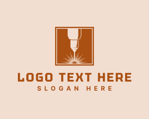 Worker - Factory Laser Engraving logo design