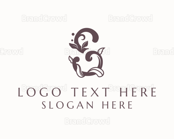 Elegant Vine Letter S Logo