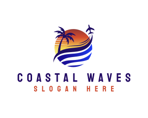 Shore - Beach Island Vacation logo design