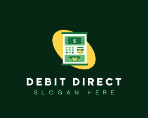 Debit - ATM Machine Savings logo design
