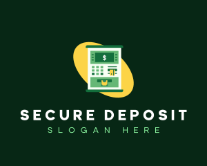 Deposit - ATM Machine Savings logo design