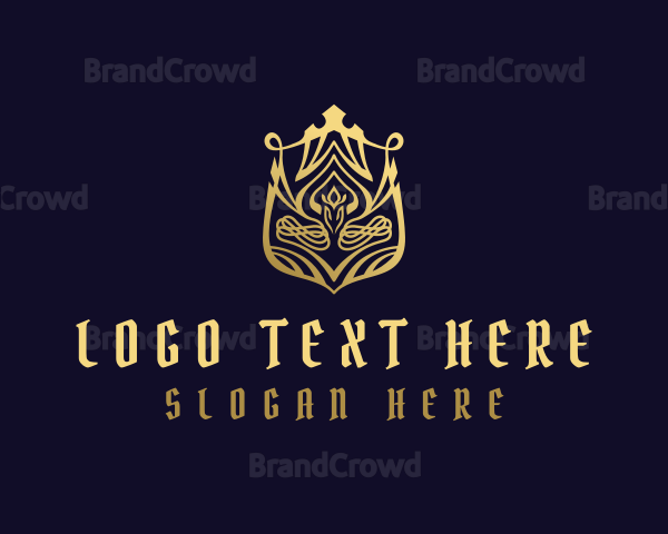 Luxury Golden Shield Logo