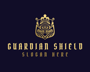 Protector - Luxury Golden Shield logo design