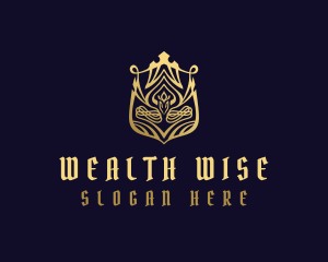 Medieval - Luxury Golden Shield logo design