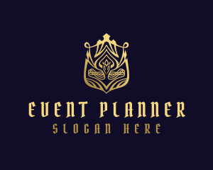 Partner - Luxury Golden Shield logo design