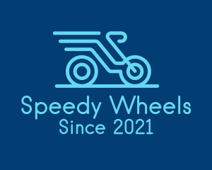 Scooter - Blue Delivery Bike logo design