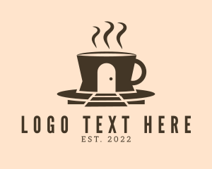 Brewed Coffee - Cafe Coffee House logo design