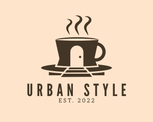 Brewed Coffee - Cafe Coffee House logo design