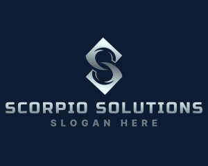 Modern Business Letter S logo design