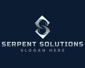 Modern Business Letter S logo design