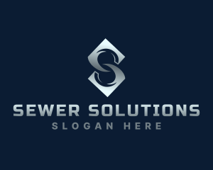 Modern Business Letter S logo design