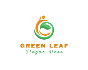 Human Leaf Community  logo design