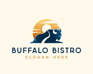 Buffalo - Wilderness Buffalo Explorer logo design