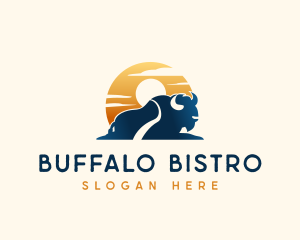 Wilderness Buffalo Explorer logo design