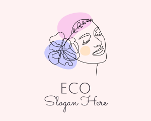 Lady - Fashion Woman Flower logo design