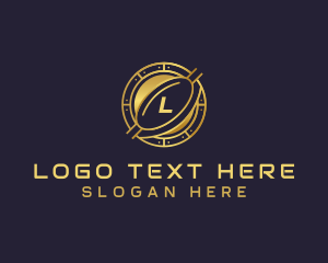 Technology - Coin Cryptocurrency Technology logo design