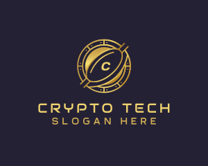 Cryptocurrency - Coin Cryptocurrency Technology logo design