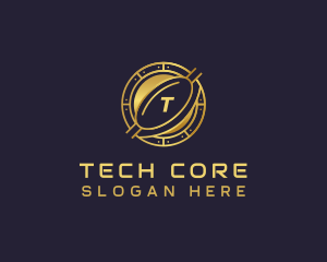 Coin Cryptocurrency Technology logo design