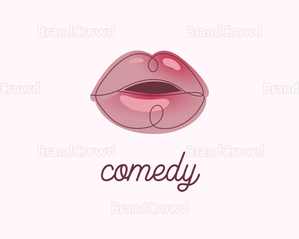 Glossy Full Lips Logo
