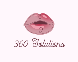 Glossy Full Lips logo design