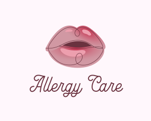 Glossy Full Lips logo design