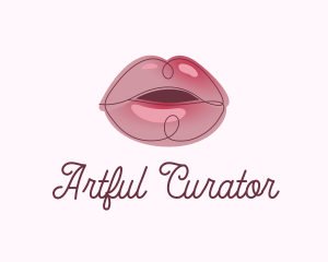 Glossy Full Lips logo design